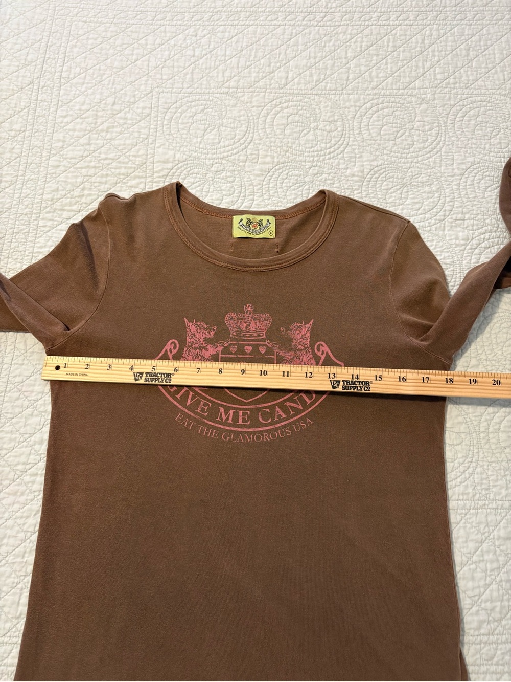 Vintage Juicy Couture crewneck t-shirt. Size large. - Picture 8 of 10